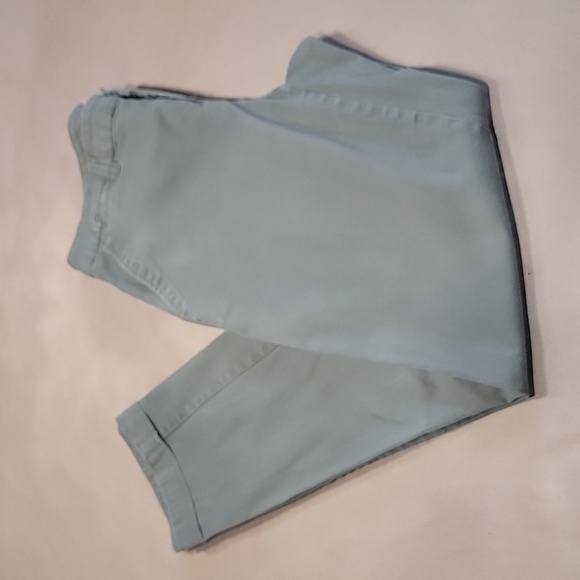 Maison Jules Size 2 LouLou Weekend Casual Light Khaki Green Cuffed Ankle Pants. - Picture 7 of 15